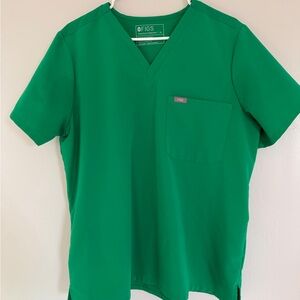 Figs Kids Vivid Green Short Sleeve Tee